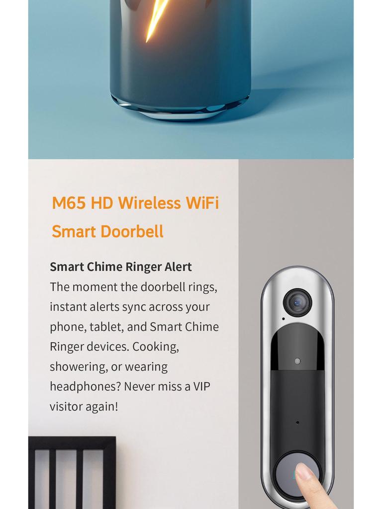 Two-Way Intercom Doorbell with Night Vision & Mobile Monitoring