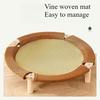 Universal A Cooling Mat-Style Military Bed for Cats,Cat Scratching Board Protect Furniture Vine Woven Cat Bed, Durable Pet Bed