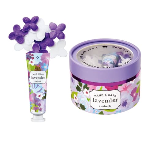 Sunherb Happy Petit Gift Lavender Scent (Gift, Hand Cream and Bath Confetti Included)