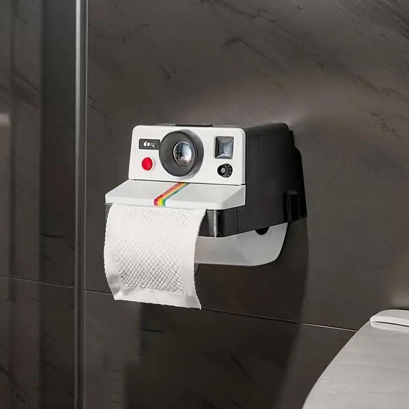 Retro Camera Toilet Paper Roll Holder Wall Mounted Toilet Paper Holder Paper Dispenser for Bathroom Tissue Toilette Appareil