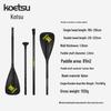 KOETSU Inflatable Paddleboard & Kayak Paddle, Carbon Pattern, Single/Double Head, Versatile Design