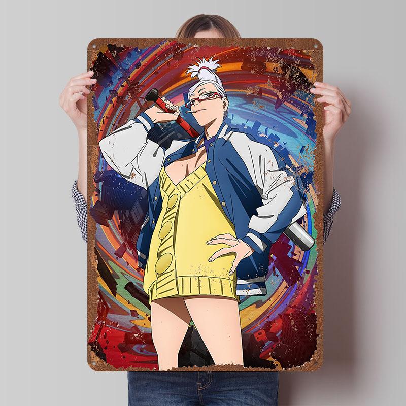 DAN DA DAN Tinplate Posters Custom Wall Art Vintage Metal Signs Retro Tin Plaque for Bedroom Decoration Gaming Home Decorations