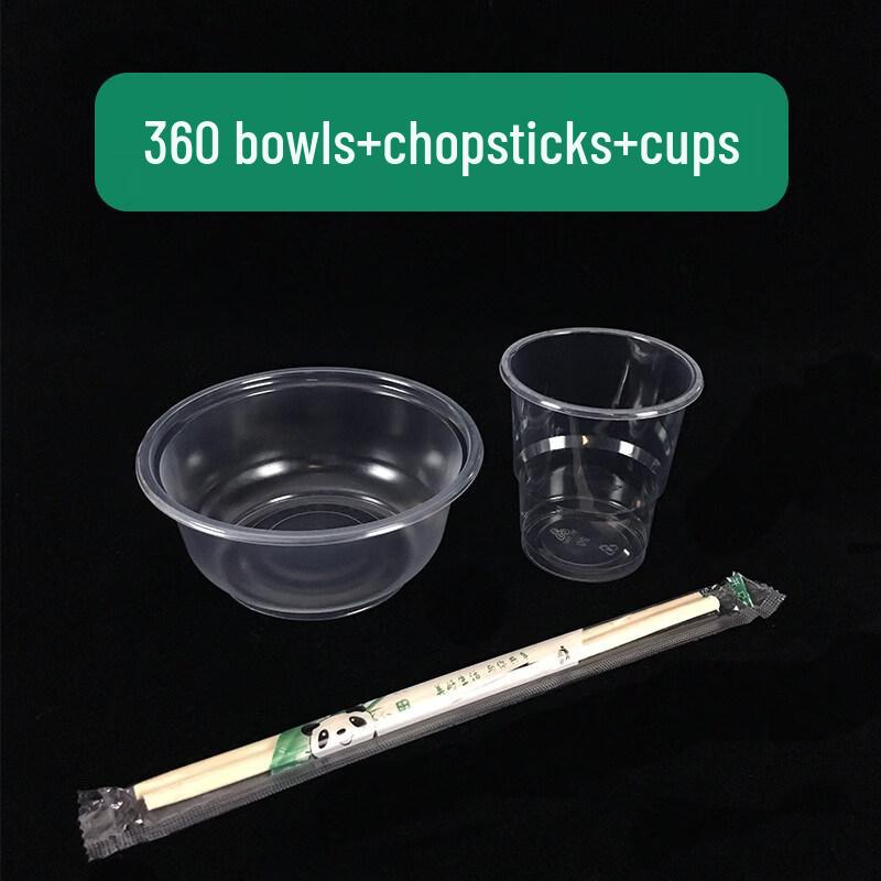 ZISIZ Disposable Plastic Tableware Set