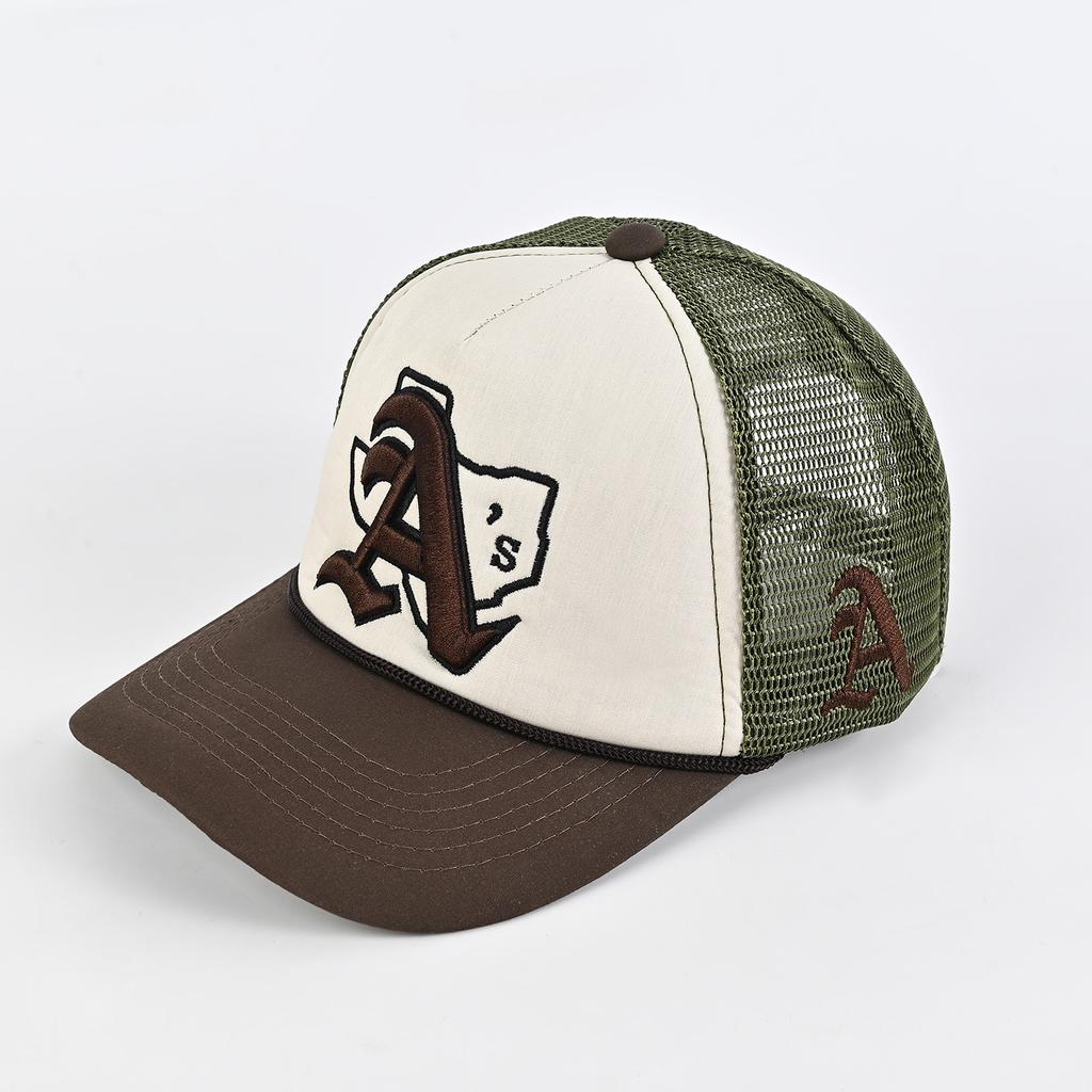 Letter A embroidered hat for men and women, outdoor sun hat, adjustable sports baseball cap, sun protection hat, fisherman hat