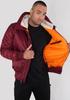 Alpha Industries MA-1 Hooded (158104) бордовая зимняя куртка (158104-184)