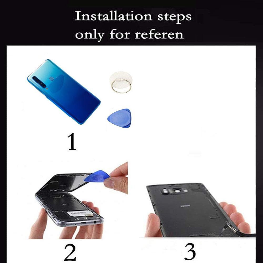 Black Battery Back Glass Door Cover For Samsung Galaxy Note 8 N950