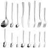 304 stainless steel spoon tableware elegant star diamond cloth crack western food steak knife fork spoon dessert spoon