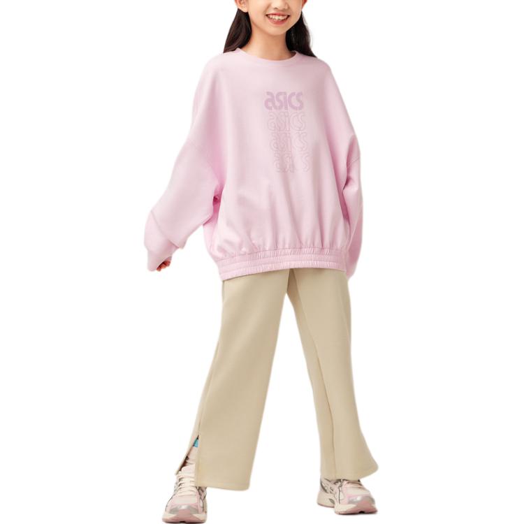 ASICS Sweatshirt Japanese Trendy Pink Teenagers 333241214046-0620