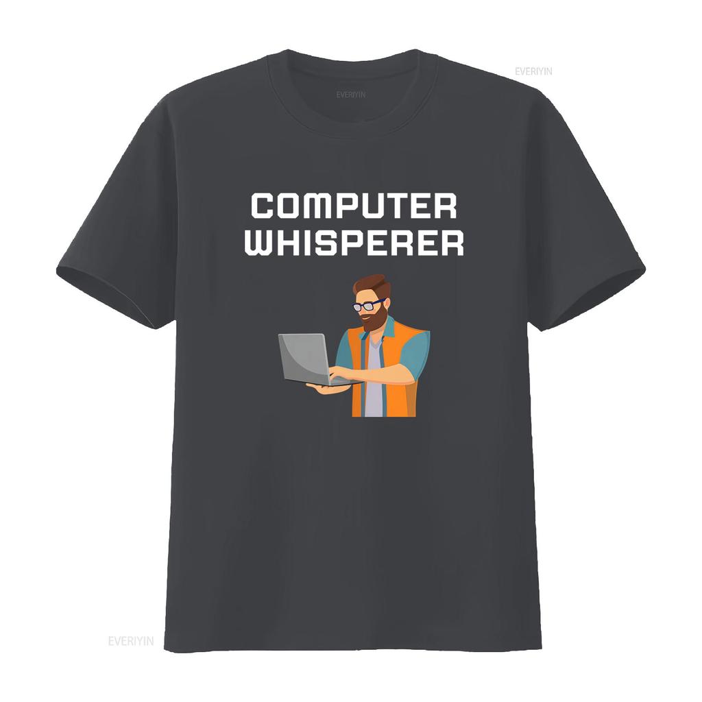 Computer Whisperer T Shirt for Geek Nerd Science Engineering Savvy Tech PC Gamer with Express Delivery vintage Washed Stylish