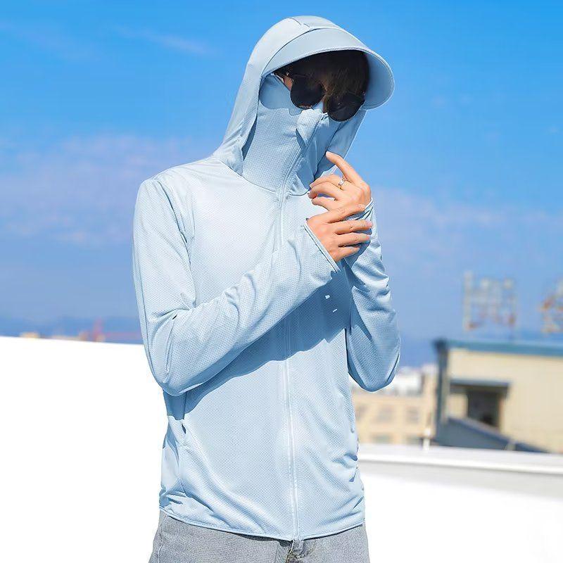 Men's Ultra-thin Ice Silk Fishing Jacket - Breathable, Anti-UV, Sun Protection for Summer Outdoors (2025 New)