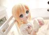 YR EARTH Heat-Resistant Doll Wig, 8-9 Inch, Ponytail, 1/3 Scale, BJD, SD, DD, MDD (Gold)