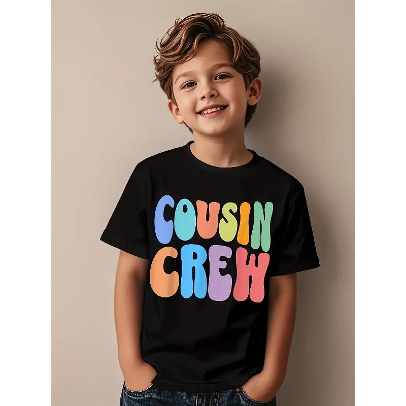 European sizes Graphic Tee for Kids Fun and Colorful Design Perfect Summer Casual Wear Ideal Gift for Family Gatherings Birthdays and Playdates
