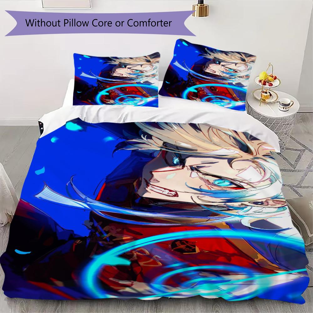 

Michael Kaiser Anime Pattern Bedding uilt Set uilt Cover Pillowcase Home Decoration Birthday Gift (1 * duvet cover + 2 * pillowcase without core)58 135x200cm