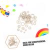 SEWACC Wooden Gear Puzzle, 100 Pieces Set, Small Wood Gears for DIY Crafts, Ideal for Home Learning and Creativity