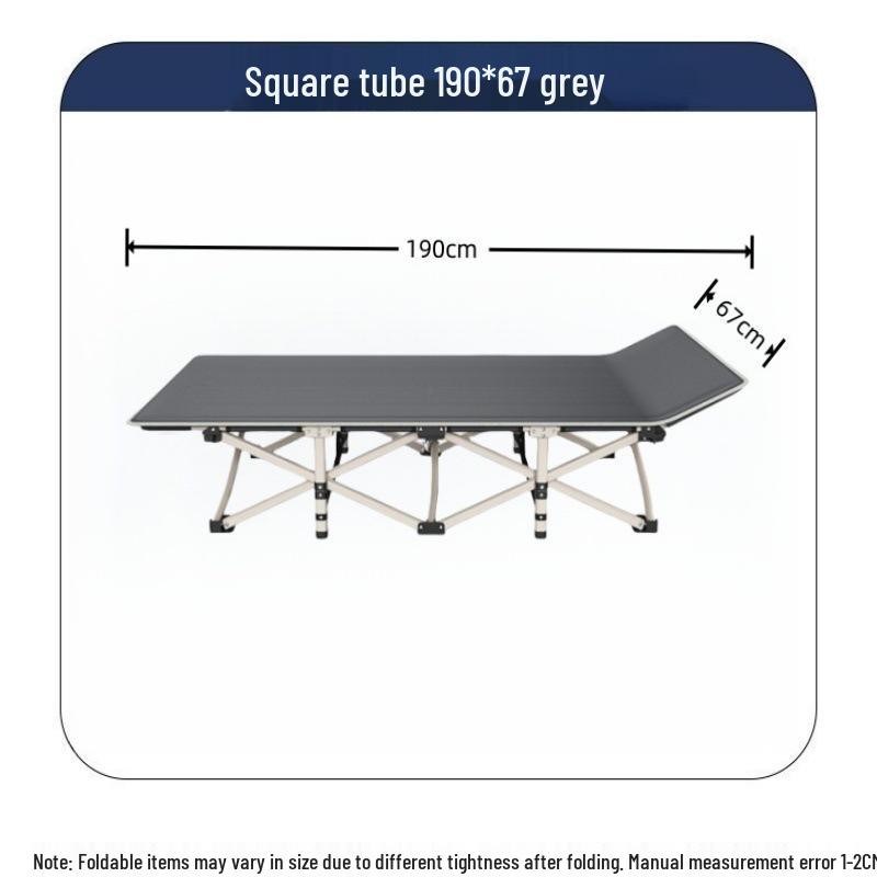 Folding Military-Style Single Recliner Bed for Outdoor or Office Use
