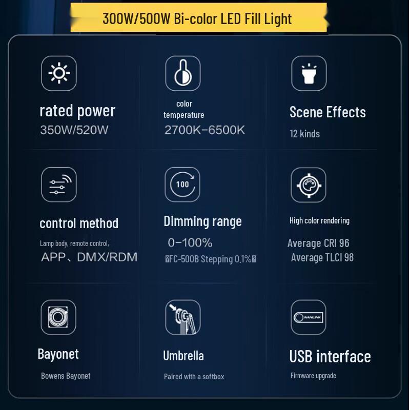 NANLITE FC-300B Bi-Color LED Video Light