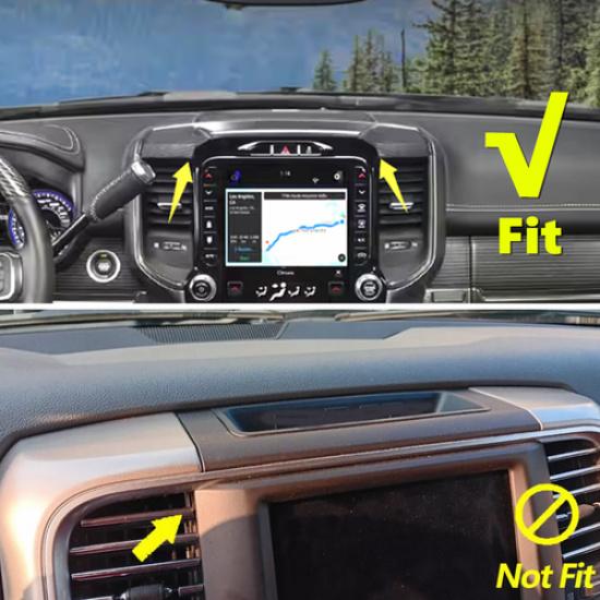 For Dodge Ram 1500 -2025 Carbon Fiber Center Console Storage Box Panel Trim