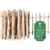 Clôture De Jardin - CREATIVE HOME - Bois De Noisetier - Hauteur 35 Cm - Longueur 5 M - Espacement 3-5 Cm