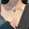 Minimalist Heart/Sphere Pendant Necklace Sophisticated Clavicle Chain Handmade Accessory for Casual Or Party Wear