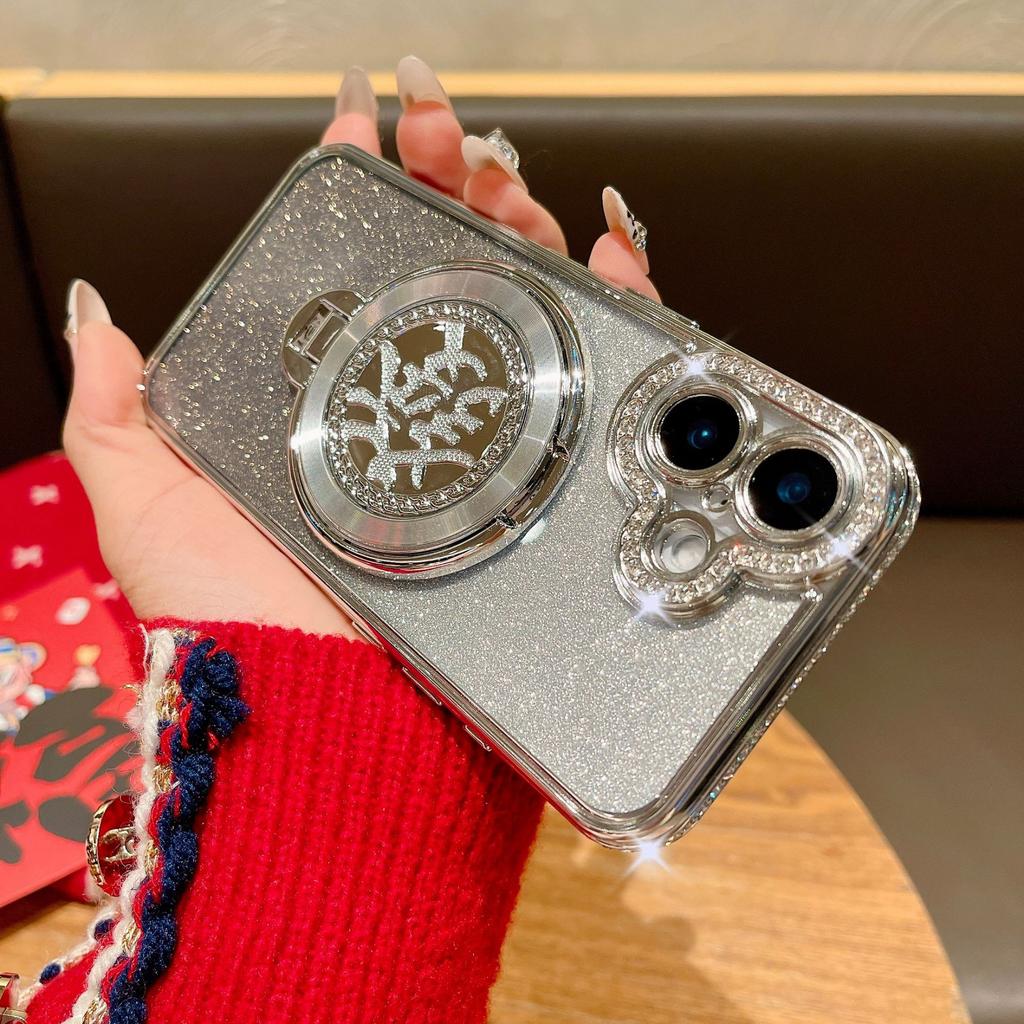 The Lucky Stand Phone Case Is Suitable for The New Year's Festive Shell of Apple 16 Pro Max and IPhone15 Plus