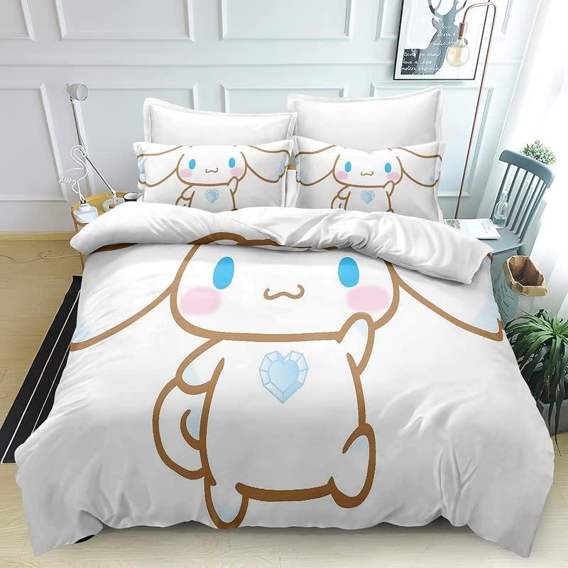 Cinnamoroll Kawaii Bedding Sets Cute Comforter Cover Bed Cover Duvet Cover Pillow Case 2-3 Pieces Sets Kids Adult Size