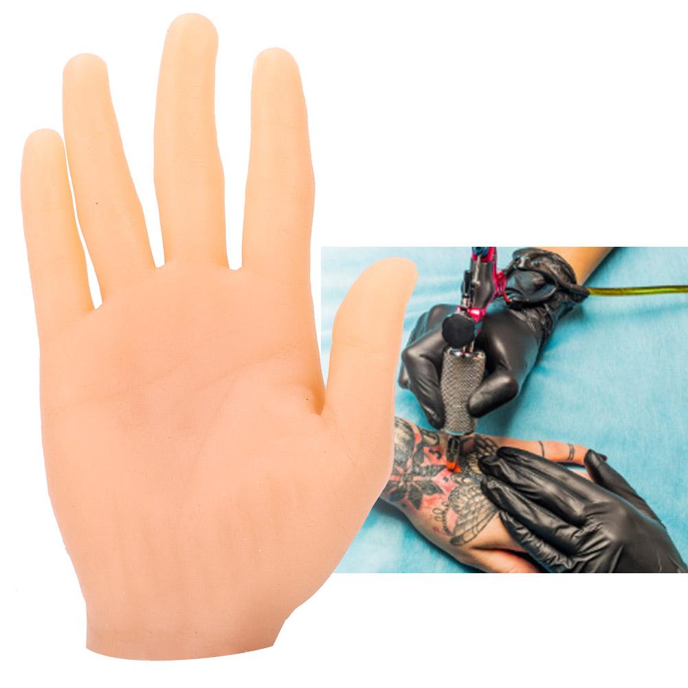 Tattoo-Übungshand, weiches Silikon, gefälschte Tattoo-Übungshand für Tätowierer, Anfänger, rechte Hand
