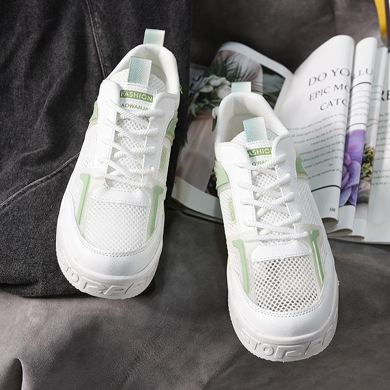 Fashion Vulcanized Sneakers Men Mesh Breathable Canvas Shoes For Men Summer Casual Shoes Sneakers Male British Style Sneakers