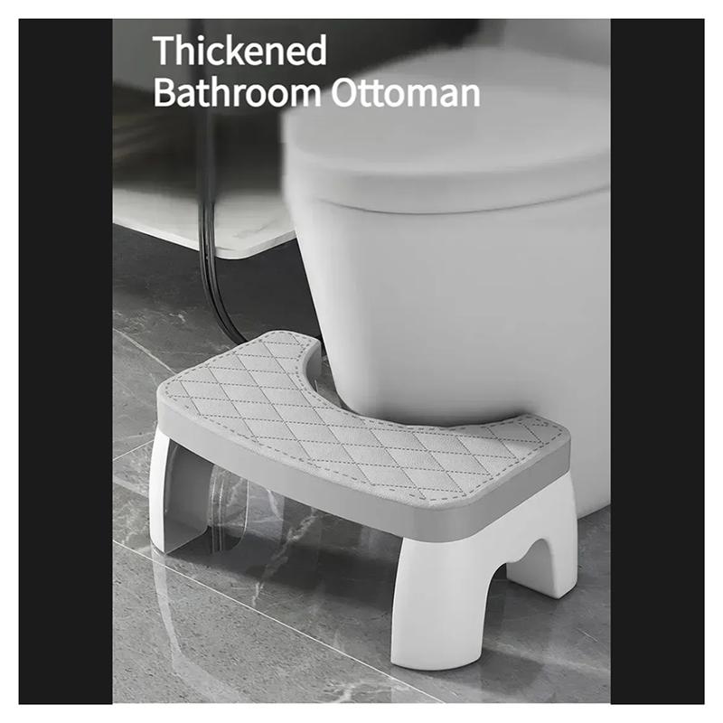 AB66-Home Adult Bathroom Accessories Toilet Squat Stool Removable Non-Slip Toilet Seat Stool Portable Squat Stool