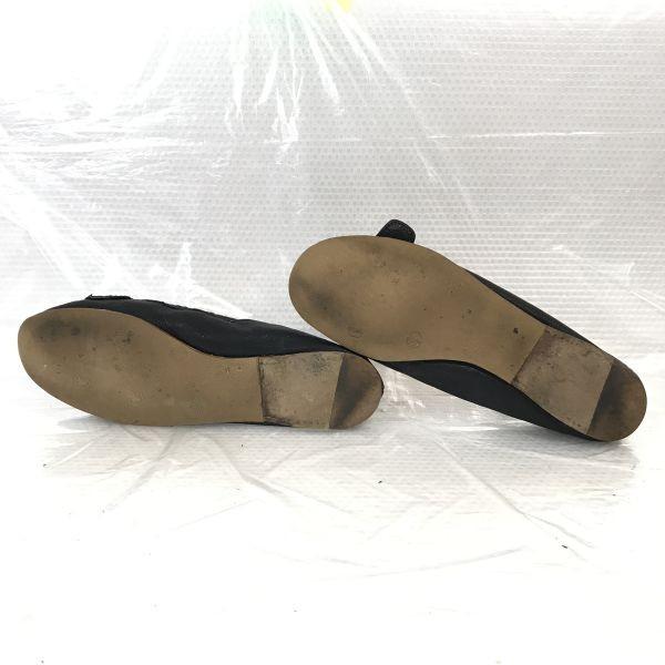 MIUMIU Leder Ballerinas 36.5 23-23.5 Schwarz(GEBRAUCHT)