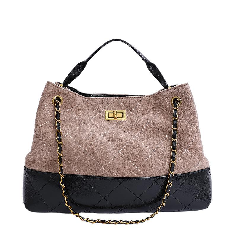 

Premium large-capacity bag women s 2025 new versatile retro messenger bag diamond chain shoulder commuter bag