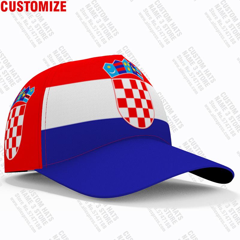 Croatia Baseball Cap Free Custom Name Number Team Logo Hr Hat Hrv Country Travel Croatian Nation Hrvatska Republic Flag Headgear