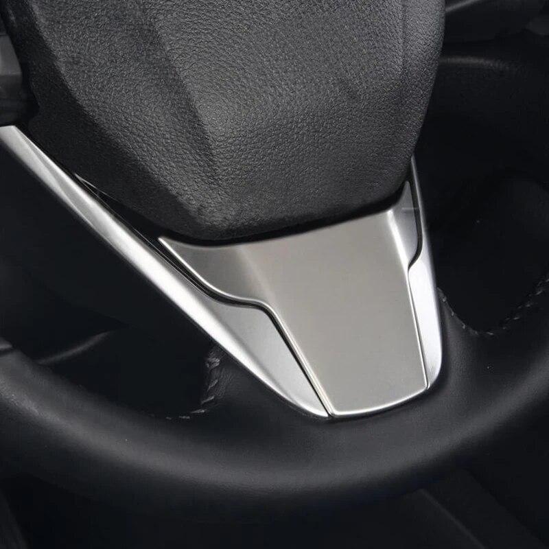 1pcs ABS silver Matte steering wheel Cover trims for Honda CRV 2017 2018   Accessories