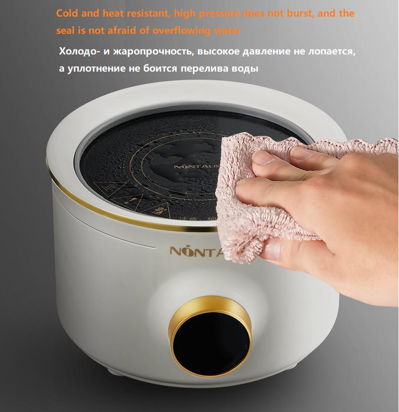 Mini-Gesundheitskonservierungstopf Multikocher 500ML Teekanne Kochmaschine Milchwärmer Tasse Schmortopf Tragbarer Herd