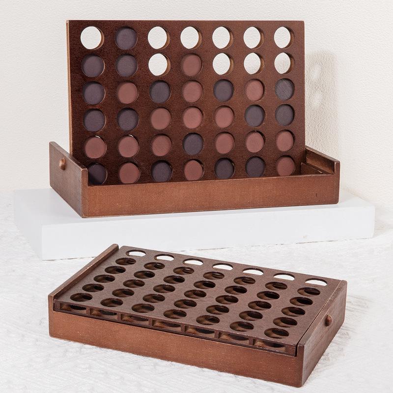 Children's Wooden Three-dimensional Boxed Thinking Training Game Parent-child Interactive Puzzle Chess Board Game Toy