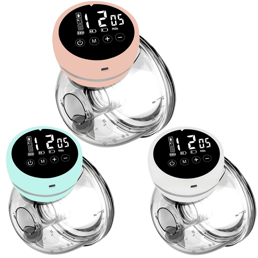 Portable Wearable Electric Breast Pump Hands Free Low Noise BPA-Free Breastfeeding Collector