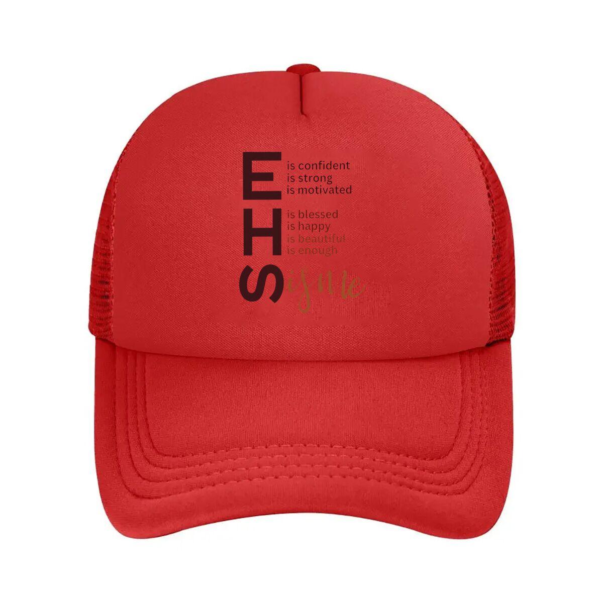 She Is Confident Strong Motivated Blessed Happy Beautiful Enough Mesh Baseball Cap Hip Hop Adjustable