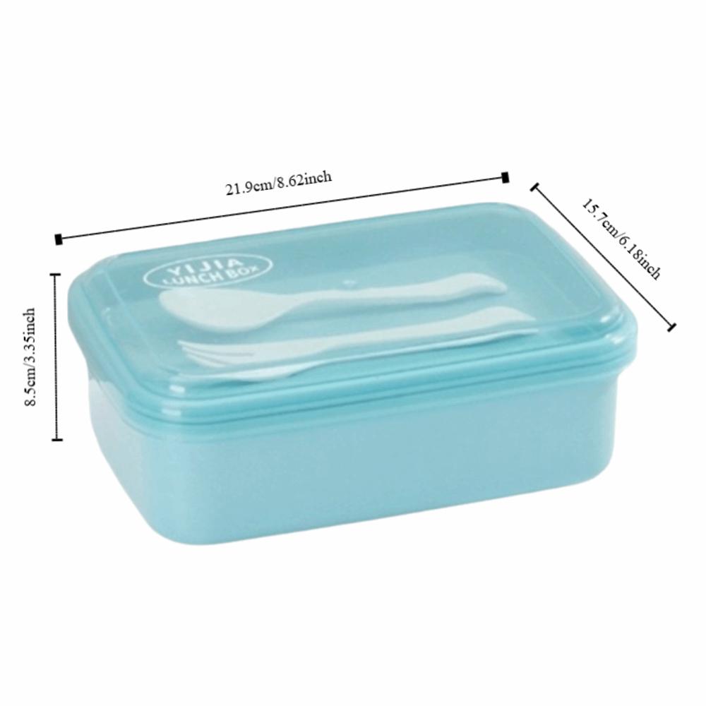 Portable Sealed Student Lunch Box Divided with Lid Food Storage Container Leak Proof Insulated Microwave Oven Lunch Box School