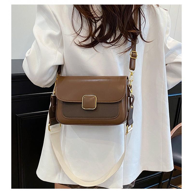 Estilo Coreano Tendencia de Nicho Bolso Cuadrado Pequeño para Mujer Nuevo Transfronterizo Gama Alta Retro Moderno Versátil para el Día a Día Hombro Cruzado