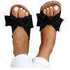 Women Fashion Bow Tie Flat Thick Bottom Heel Sandals Slipper Beach Shoes