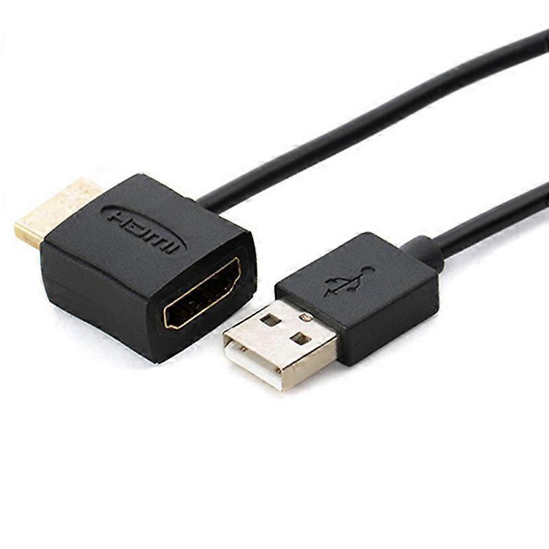50 cm USB 2.0 Hdmi męski na żeński przedłużacz kabla złącza zasilania