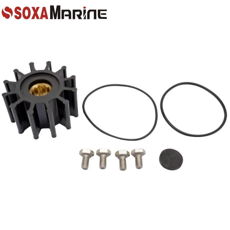 Impeller & Cover Oring Screws Kit for Yanmar 129670-42610 Marine Diesel 3JH 4JH чёрный