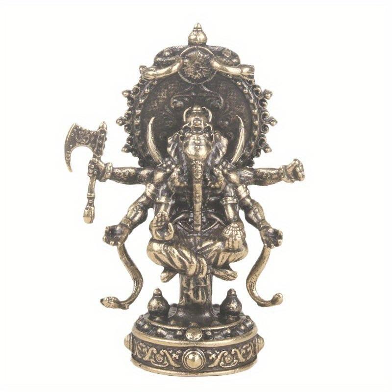

Vintage Brass Thailand Elephant God Desktop Decoration Figurines Tea Pet Table Ornament Solid Copper Animal Crafts Home Decor світло-сірого кольору