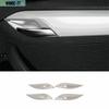 Fits For BMW X1 E84 2010-2014 2015 ABS Silver Interior Door Bowl Cover Trim 4PCS