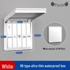 Type 86 Waterproof Self-Adhesive Switch Cover, Splash-Proof Box for Bathroom