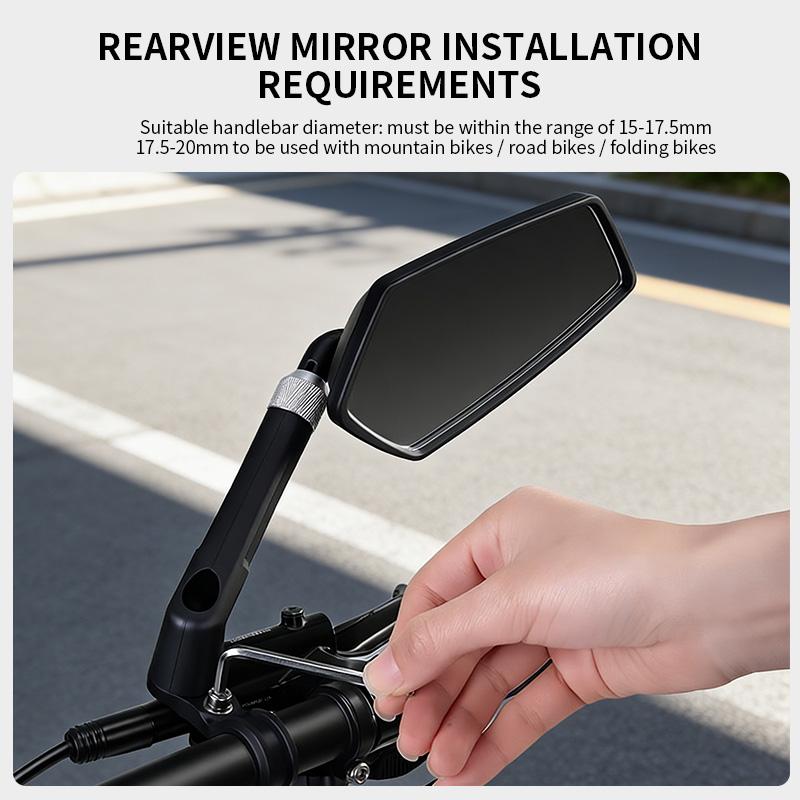 TOSUOD Bicycle Rearview Mirror 360 Adjustable Telescopic Bike Rearview Mirror For MTB E-Bike Bike Accessories 1