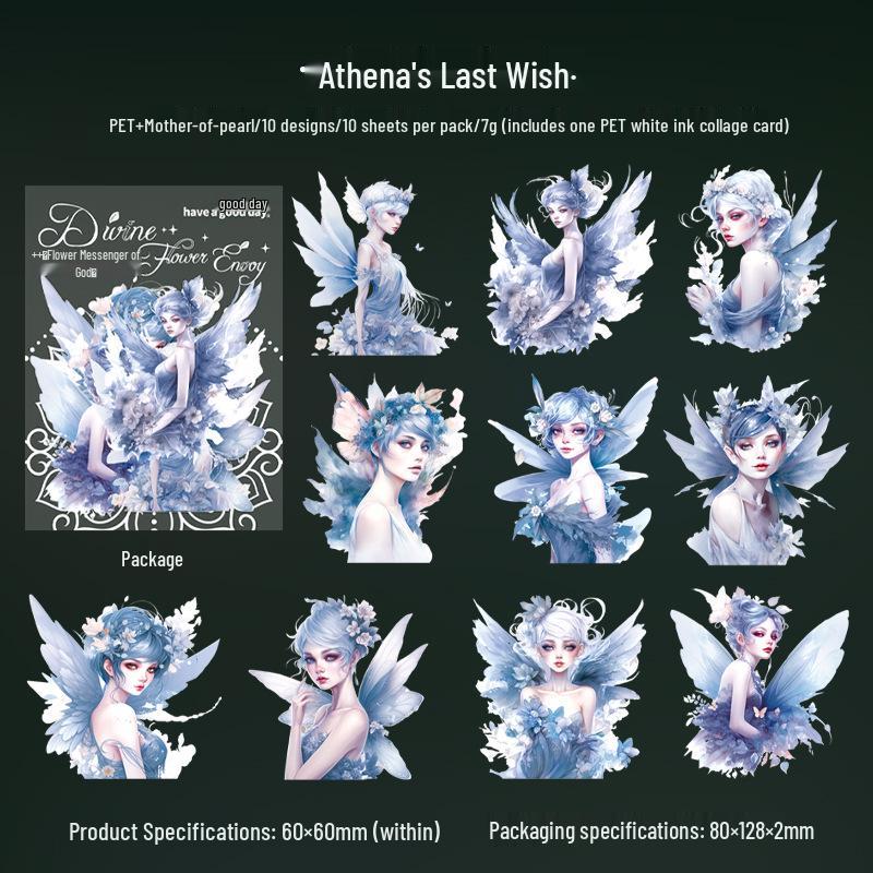

Beautiful Day Stickers: God s Flower Envoy Series - Flower Fairy Theme, 10 Sheets, 6 Styles, Shell Light DIY Stickers