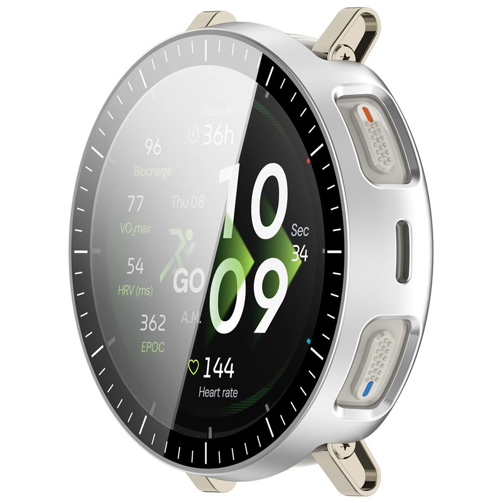 PC+Tempered Protective Case Anti-Scratch Full Coverage Screen Protector Shockproof Cover Shell for Amazfit Active 3 Premium