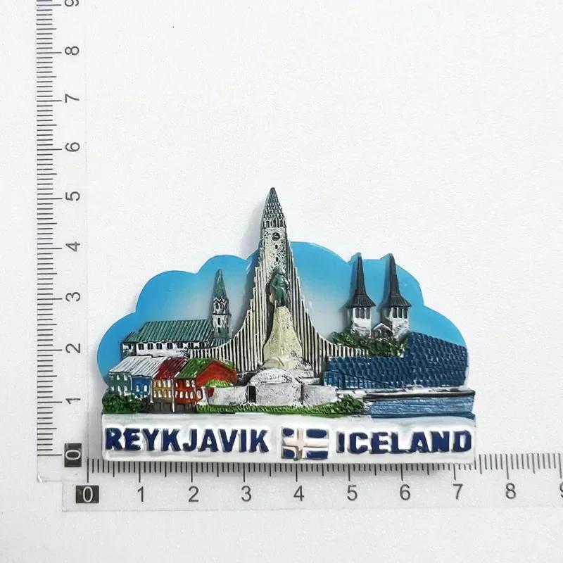 Iceland Travelling Fridge Magnets National Flag Reykjavik Tourism Souvenirs Fridge Stickers Home Decor Wedding Gifts