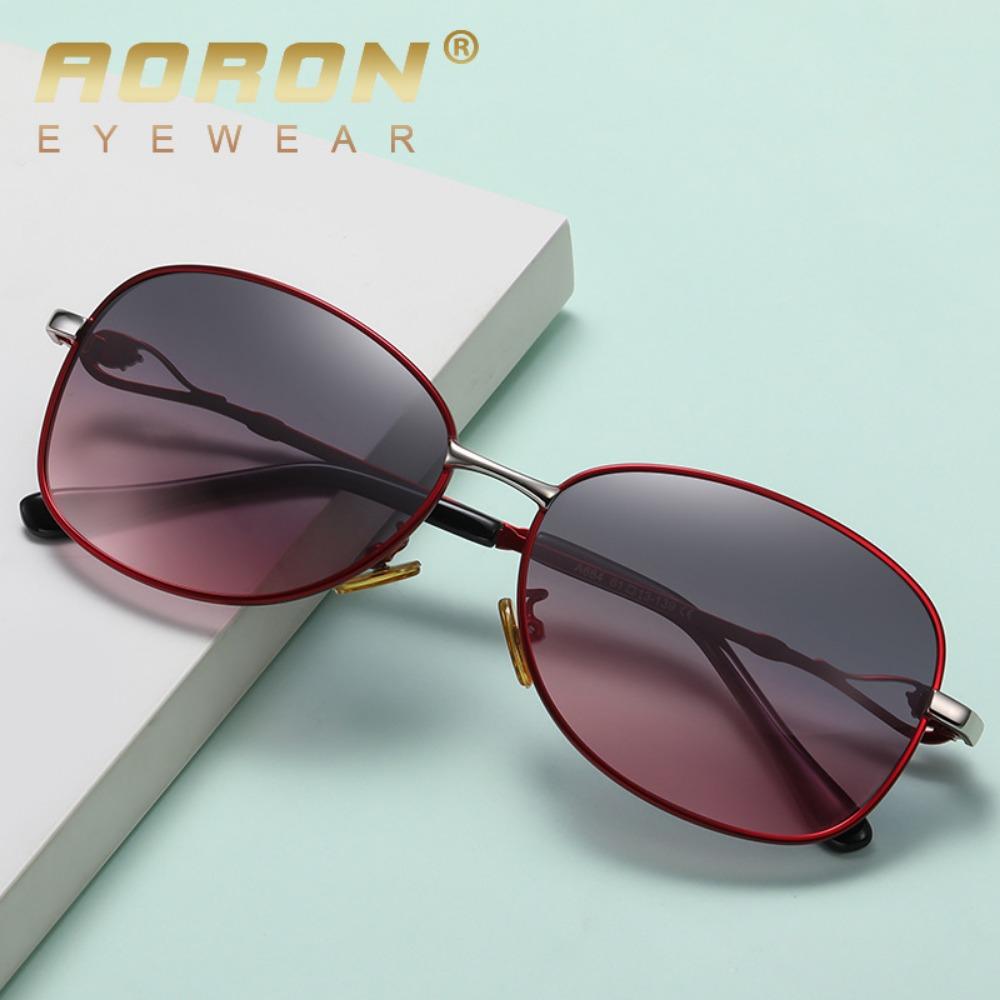 aoron Polarized Large Frame Two-color Sunglasses Women's Colorful Multi-color Sunglasses