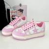 Women's Casual Shoes 2025 Fashion Stars Brand Running Shoes Platform Tennis Sneakers Student Lace Up Trainers Flat Walking Shoes